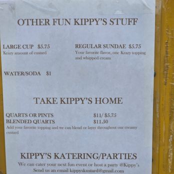 Kippy's Kustard - Other Fun Kippy's Stuff. - Ice Cream & Frozen Yogurt Near Me - Roanoke, Virginia Kippy's Kustard - Other Fun Kippy's Stuff. - Ice Cream & Frozen Yogurt Near Me - Roanoke, Virginia