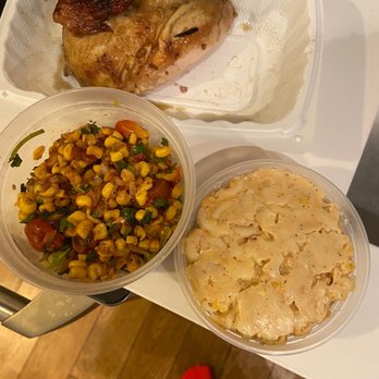 Chicken + Whiskey - 1/4 Chicken White & Mac N Cheese & Roasted Corn Tomato - Peruvian Near Me - Washington, DC, District of Columbia