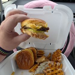 Smalls Sliders - Slider with a nice crisp pickle!