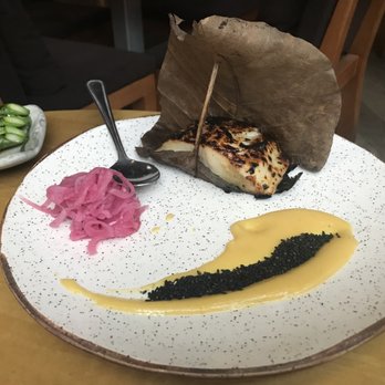 Roka Akor - Chicago - fish wrapped in a piece of lotus leaf - Sushi Bars Near Me - Chicago, Illinois