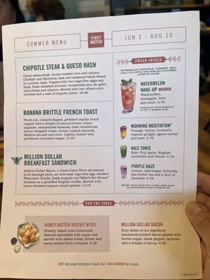 Menu photo 1 First Watch Oro Valley, AZ