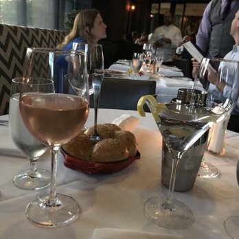 Steak 48 - House bread, Miraval Rose ('16 Cotes de Provence, FR), Belvedere vodka martini - Steakhouses Near Me - Houston, Texas