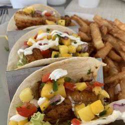 Big Spring Country Club - Blackened fish street tacos with fries