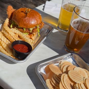 Clinch River Brewing - fried chicken sandwich & trout dip - Breweries Near Me - Norris, Tennessee Clinch River Brewing - fried chicken sandwich & trout dip - Breweries Near Me - Norris, Tennessee