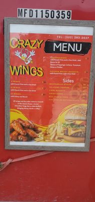 Menu photo 2 Crazy Wings Fort White, FL Menu photo 2 Crazy Wings Fort White, FL