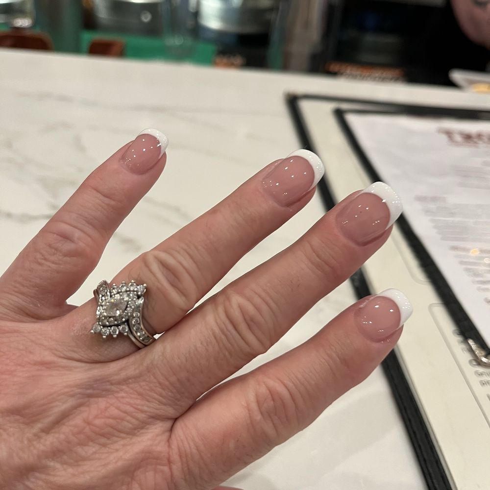 Nails, French manicure gel set