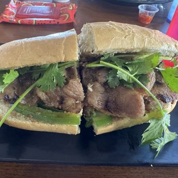 Joe's Pho Original - Grilled pork báhn mí at the restaurant - Vietnamese Near Me - San Leandro, California