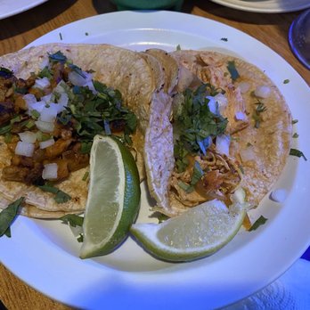 Tacos And Tequila - Tacos - Left is Al Pastor, Right is Chicken - Mexican Near Me - Speedway, Indiana Tacos And Tequila - Tacos - Left is Al Pastor, Right is Chicken - Mexican Near Me - Speedway, Indiana