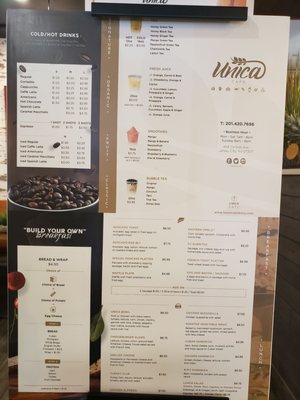 Menu photo 2 Unica Cafe Jersey City, NJ