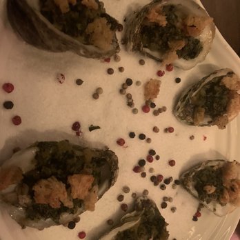 The Grill - Rockefeller oysters. Not worth it at all. They use regular salt and it gets messy - American Near Me - Washington, DC, District of Columbia