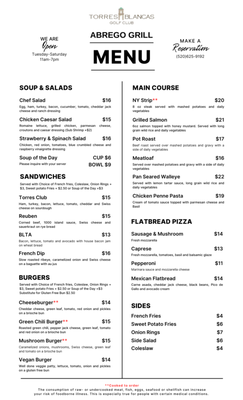 Menu photo 3 Abrego Grill Green Valley, AZ