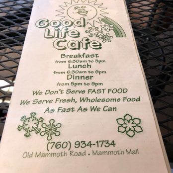 Good Life Cafe - Vegetarian Near Me - Mammoth Lakes, California