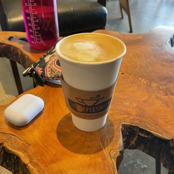 The Coffeesmith - Pumpkin pie latte with no whip (fall menu) - Coffee & Tea Near Me - Waukee, Iowa