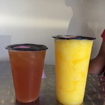 Tea Era - (Left) grapefruit green tea (Right) passionfruit smoothie Both are really good!! - Coffee & Tea Near Me - Cupertino, California Tea Era - (Left) grapefruit green tea (Right) passionfruit smoothie Both are really good!! - Coffee & Tea Near Me - Cupertino, California