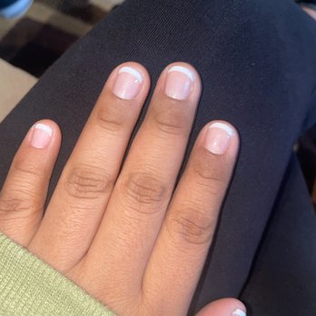 Nailogy Lab - Gel Maní: Nude color #59 with French Tips - Nail Salons Near Me - Placentia, California Nailogy Lab - Gel Maní: Nude color #59 with French Tips - Nail Salons Near Me - Placentia, California