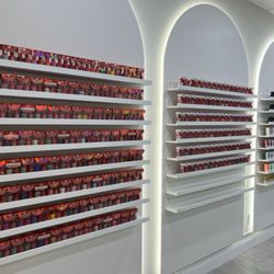Aria Nail Lounge - Nail polish wall
