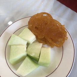 Fruit and jalebi