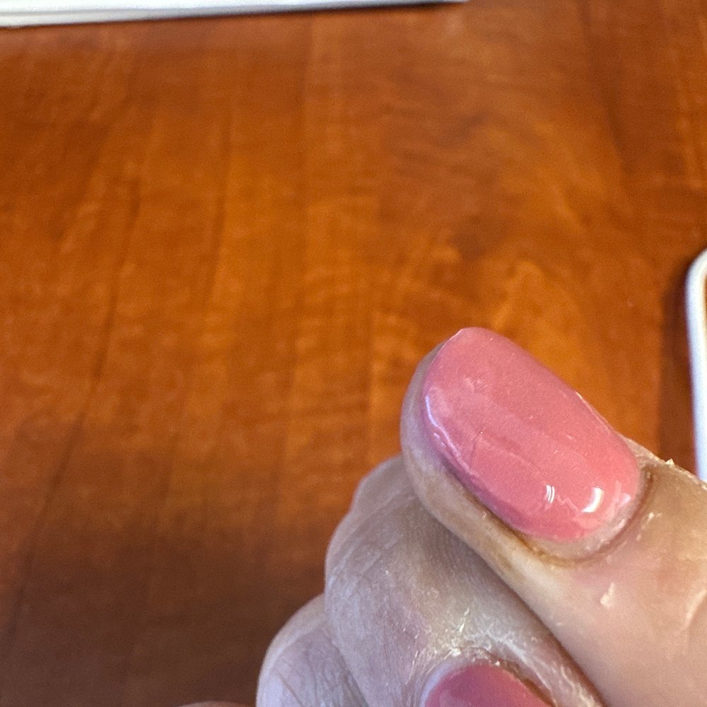 Powder gel manicure bubbling on nails. Horrible job! Did not cut cuticles either. Will not be back Powder gel manicure bubbling on nails. Horrible job! Did not cut cuticles either. Will not be back