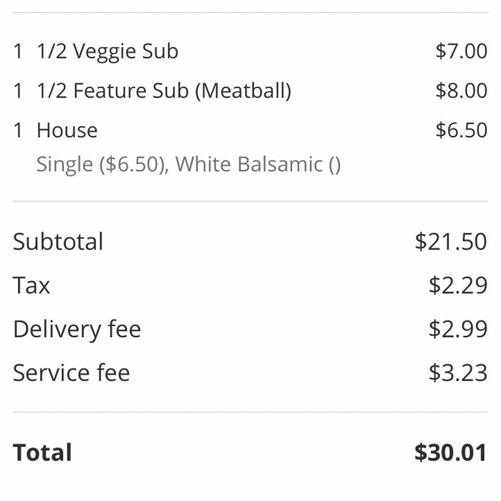 Valentino's Pizza - $30 covered two tasty adult meals, tax, and delivery. I call that fair to bargain price for the quality. 14NOV25 - Pizza Near Me - San Marcos, Texas