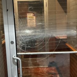 Sweetwater Tavern - Came here 4 months ago, and front door still smashed In glass, speaks for itself for yelp Rating.
