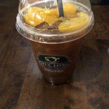 Phuc Long - Peach black tea - Coffee & Tea Near Me - Garden Grove, California