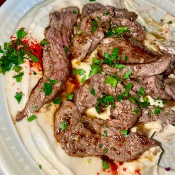 The Olive Restobar - Meat and Hummus with Meat - Mediterranean Near Me - Downey, California The Olive Restobar - Meat and Hummus with Meat - Mediterranean Near Me - Downey, California