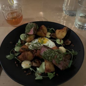 DISH Restaurant - Steak and eggs. Delicious but spicy! - New American Near Me - Lincoln, Nebraska