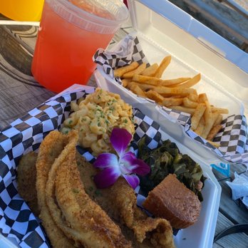Yeah She Rollin - Catfish with 2 sides. Had to add this fries! - Cajun/Creole Near Me - Katy, Texas