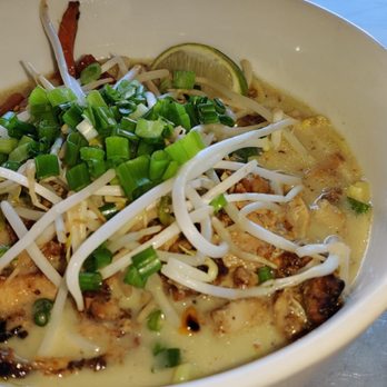 Goatocado - Thai Ramen with Organic Chicken    Thai Ramen Broth - New American Near Me - Richmond, Virginia