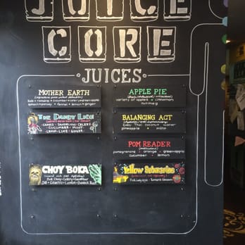 Juice Core Organic - Menu. - Juice Bars & Smoothies Near Me - Scottsdale, Arizona Juice Core Organic - Menu. - Juice Bars & Smoothies Near Me - Scottsdale, Arizona