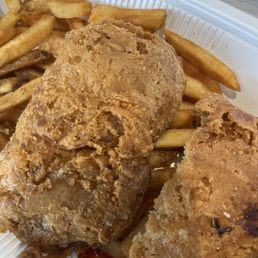 Battered Fish & Kaleslaw