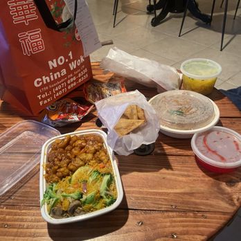 No 1 China Wok - Orange Chicken with Vegetable Fried Rice - Chinese Near Me - Casselberry, Florida No 1 China Wok - Orange Chicken with Vegetable Fried Rice - Chinese Near Me - Casselberry, Florida