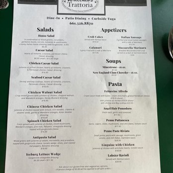 Uricchio's Trattoria - Menu - Italian Near Me - Bakersfield, California Uricchio's Trattoria - Menu - Italian Near Me - Bakersfield, California