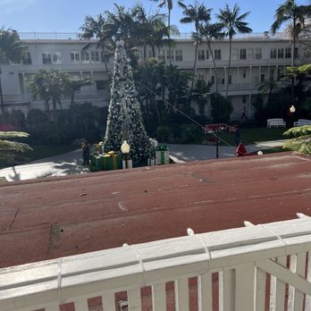 Hotel del Coronado, Curio Collection by Hilton - Our patio view. The roof below us was covered in garbage and random items - Coronado, CA