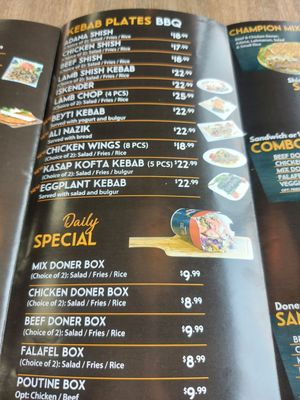 Menu photo 3 Champion Döner Mississauga, ON