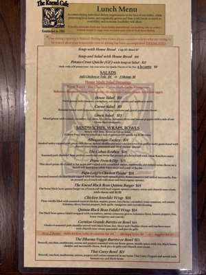 Menu photo 8 The Knead Cafe Kalispell, MT