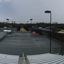 Florida Tennis Center - Stadium court on a rainy day