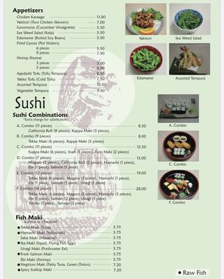 Menu photo 7 Sushi House Palo Alto, CA