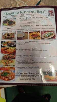 Menu photo 7 Taqueria Jalisciense Baes Deltona, FL