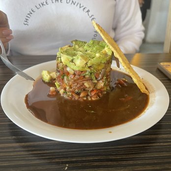Puerto Nuevo Patio & Grill - Shrimp ceviche tostada! Dee-lishus! - Seafood Near Me - El Centro, California Puerto Nuevo Patio & Grill - Shrimp ceviche tostada! Dee-lishus! - Seafood Near Me - El Centro, California