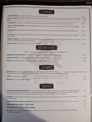Menu photo 3 Raimondo's Pizza & Pub North Aurora, IL Menu photo 3 Raimondo's Pizza & Pub North Aurora, IL