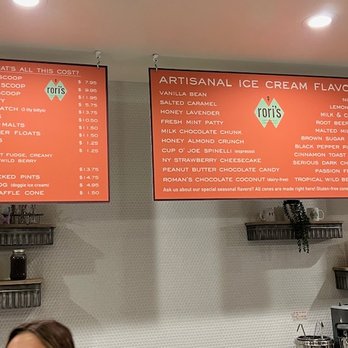 Rori's Artisanal Creamery - Ice cream menu - Ice Cream & Frozen Yogurt Near Me - Ventura, California Rori's Artisanal Creamery - Ice cream menu - Ice Cream & Frozen Yogurt Near Me - Ventura, California