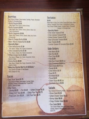 Menu photo 7 Coco's Taqueria Hughson, CA