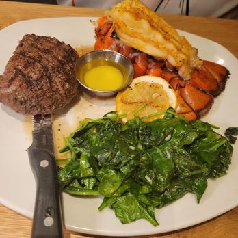 Bonefish Grill - Steak and Lobster, Spinach & Butter sauce - Seafood Near Me - Willow Grove, Pennsylvania Bonefish Grill - Steak and Lobster, Spinach & Butter sauce - Seafood Near Me - Willow Grove, Pennsylvania