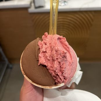 Philmore Creamery - Mocha chip (left) plum (right) - Gelato Near Me - San Francisco, California