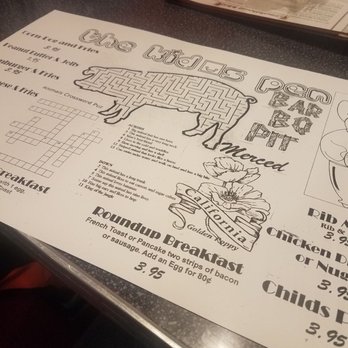 Bar B Q Pit - Kids menu - Barbeque Near Me - Merced, California
