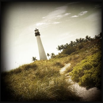 Cape Florida Lighthouse - Cape Florida Lighthouse (A'La Hipstamatic.) - Landmarks & Historical Buildings Near Me - Key Biscayne, Florida