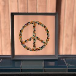 Poppies Art and Gifts - Recycled surfboard resin peace sign