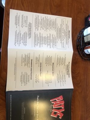 Menu photo 7 Patys Restaurant Toluca Lake, CA