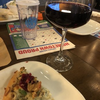 Boston Pizza - Christmas pizza with merlot - Caterers Near Me - Sherwood Park, Alberta